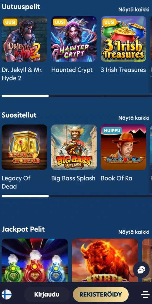 Lucky Dreams mobiili – Pelaaminen selaimessa